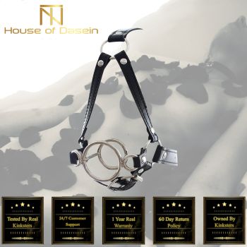 House Of Dasein Head Harness Open Mouth Gag Bondage Kink Fetish Restraints