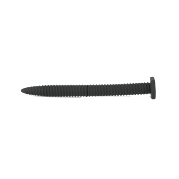 House Of Dasein Black Penis Plug Screw Nail Urethral Silicone Sound Men - Black - L - Screw