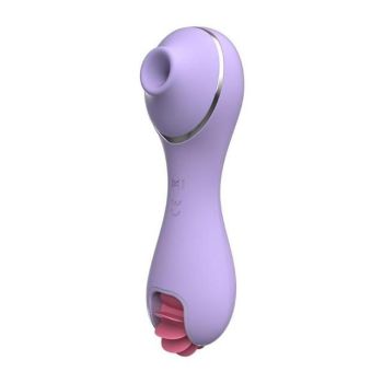 House Of Dasein Sex Licking Tongue Vibrator Nipple Sucking Clitoral Suction Stimulator - Purple - Box