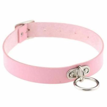 House Of Dasein Collar 13 Colours Choker Necklace Bondage Kink Bdsm Fetish Restraints - Pink