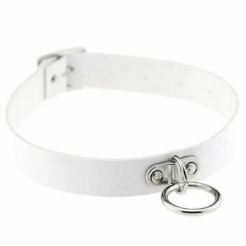 House Of Dasein Collar 13 Colours Choker Necklace Bondage Kink Bdsm Fetish Restraints - White