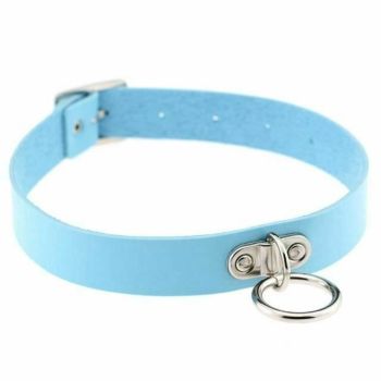 House Of Dasein Collar 13 Colours Choker Necklace Bondage Kink Bdsm Fetish Restraints - Sky Blue