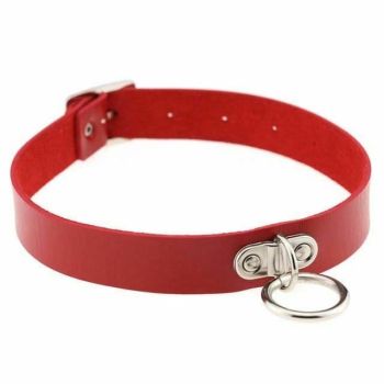 House Of Dasein Collar 13 Colours Choker Necklace Bondage Kink Bdsm Fetish Restraints - Red