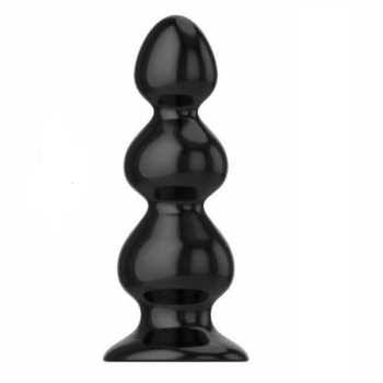 House Of Dasein Silicone Anal Plugs Huge Sizes With Suction Cups - Black - L