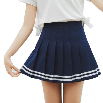 Hod Health & Home Striped Tennis Skirt - Navy Blue - 5Xl