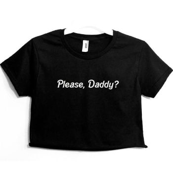 House Of Dasein Daddy Crop Top Ddlg Shirt - Black - M