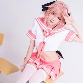 House Of Dasein Sailor Seifuku Cosplay Set - M - Outfit With Wig