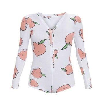 House Of Dasein Peachy Babe Onesie Abdl Ddlg Clothing - S - Peach