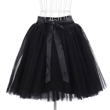House Of Dasein Tulle Princess Tutu Skirt Women - Black