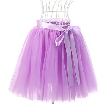 House Of Dasein Tulle Princess Tutu Skirt Women - Lavender