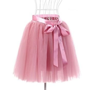 House Of Dasein Tulle Princess Tutu Skirt Women - Mauve