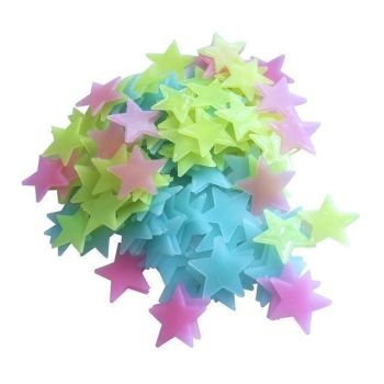 Hod Health & Home Glow In The Dark Stars - Rainbow