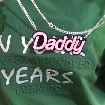 House Of Dasein Daddy Statement Necklace Ddlg Jewellery - Silver - Daddy