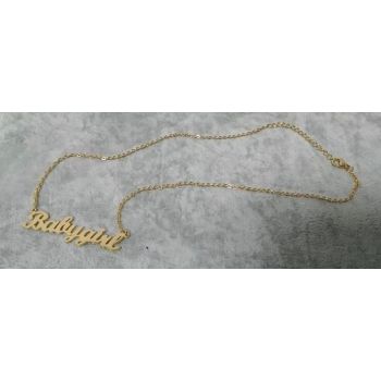 House Of Dasein Girl Gold Necklace Ddlg - Gold - Babygirl Necklace