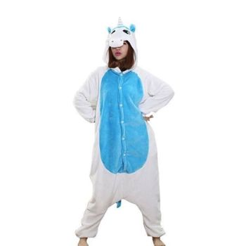 Hod Health & Home Animal Kigurumi Jumpers - M - Blue Unicorn