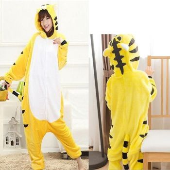 Hod Health & Home Animal Kigurumi Jumpers - Xl - Yellow Tiger