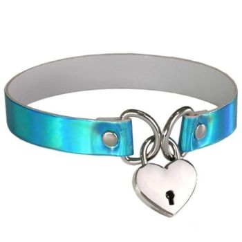 House Of Dasein Heart Locket Choker Ddlg Littles Accessories - Blue