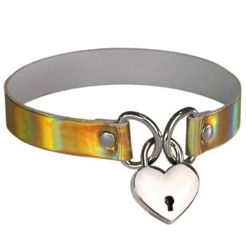 House Of Dasein Heart Locket Choker Ddlg Littles Accessories - Gold