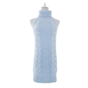 House Of Dasein Virgin Killer Dress - Light Blue