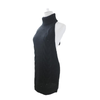 House Of Dasein Virgin Killer Dress - Black