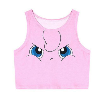 Hod Health & Home Pocket Monster Crop Tops - Tan - Mad Jigglypuff