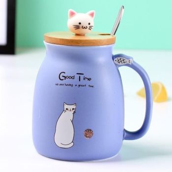 House Of Dasein Multi Purpose Kitten Mug - Purple