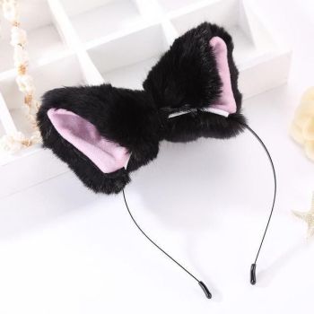 House Of Dasein Furry Fox Ears Pet Play Ddlg Littles Cosplay - Black And Pink