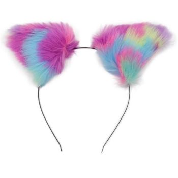 House Of Dasein Furry Fox Ears Pet Play Ddlg Littles Cosplay - Rainbow Pastels