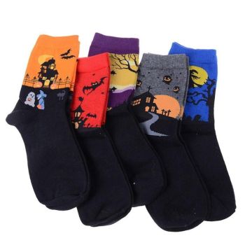 Hod Health & Home 5 Pairs Spooky Sockies - Orange