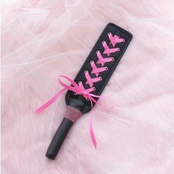 House Of Dasein Corset Lace Up Spanking Paddle - Black - Paddle