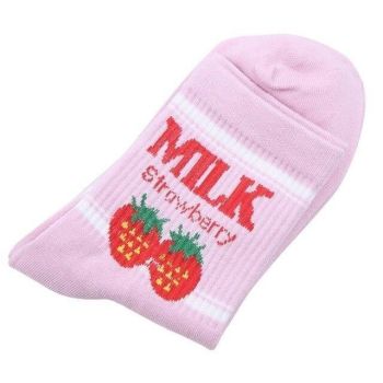 Hod Health & Home Strawberry Milk Socks - Pink Strawberry Milk