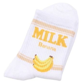 Hod Health & Home Strawberry Milk Socks - Yellow Banana Milk