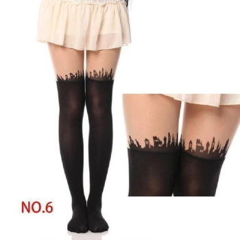 Hod Health & Home Kitten Tights - Cityscape