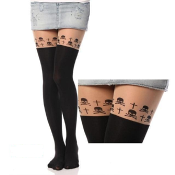 Hod Health & Home Kitten Tights - Skulls