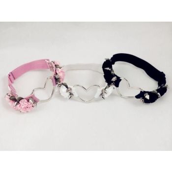 House Of Dasein Rose Heart Garter Lingerie Women - Black - Ring
