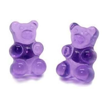 Veile Studios Gummy Bear Earrings - Purple - Studs