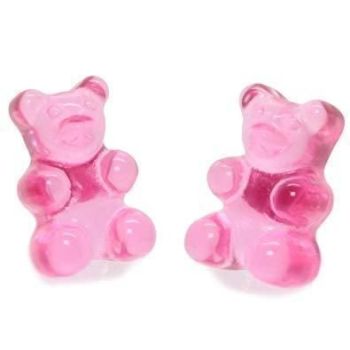 Veile Studios Gummy Bear Earrings - Pink - Studs