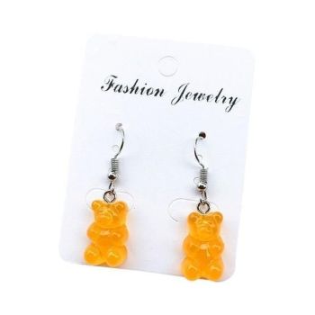 Veile Studios Gummy Bear Earrings - Orange - Dangle