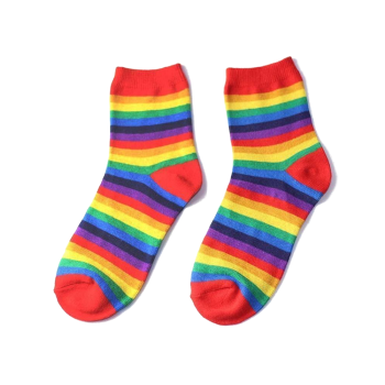House Of Dasein Milky Rainbow Socks - Bright Rainbow