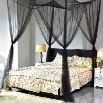 Hod Health & Home Square Bed Canopy - Black