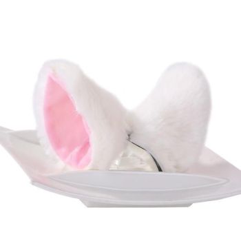 House Of Dasein Clip In Neko Ears Pet Play Ddlg Kitten Cosplay - White