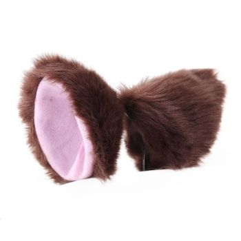 House Of Dasein Clip In Neko Ears Pet Play Ddlg Kitten Cosplay - Brown
