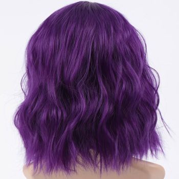 House Of Dasein Short Wavy Pastel Wig - Dark Purple