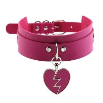 House Of Dasein Heart Breaker Collar - Magenta