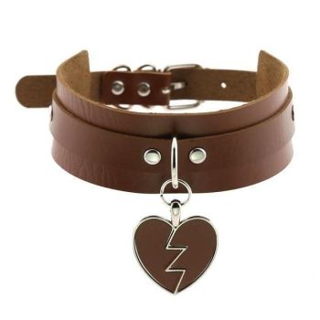 House Of Dasein Heart Breaker Collar - Brown