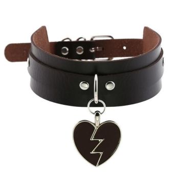 House Of Dasein Heart Breaker Collar - Dark Brown