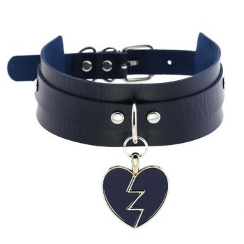House Of Dasein Heart Breaker Collar - Navy Blue
