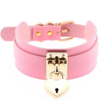 Veile Studios Locket Collar - Pink