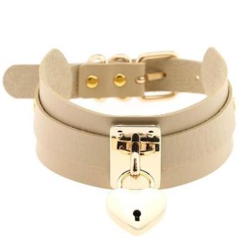 Veile Studios Locket Collar - Beige