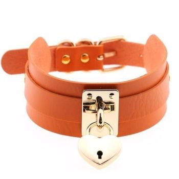 Veile Studios Locket Collar - Orange